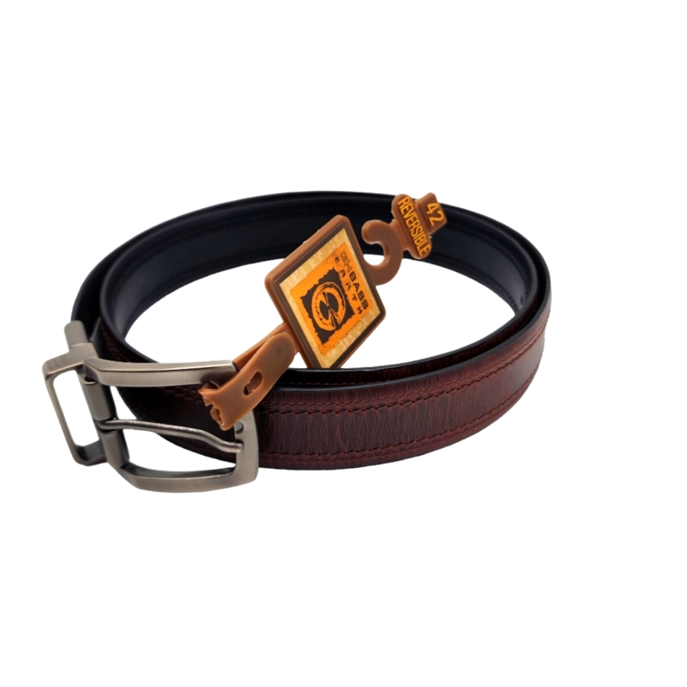 G.H. Bass Genuine‎ Leather Brown Belt Size Men's 42 NWT